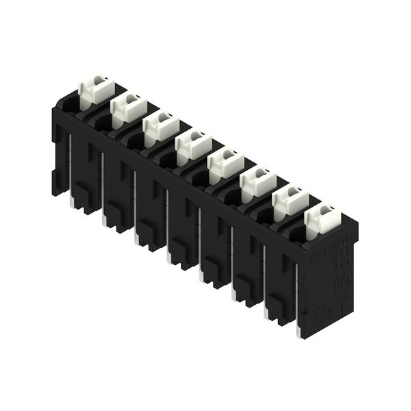 Printed circuit board terminals, 5.08 mm, Number of poles: 8, 180°, Solder pin length (l): 1.5 mm, black, PUSH IN with actuator, Clamping range, max. : 1.5 mm², Tube image 6