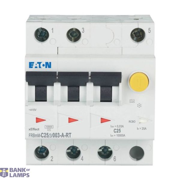 FRBMM-C25/3/003-A-RT Eaton Moeller series xEffect - FRBm6/M RCBO - residual-current circuit breaker with overcurrent protection image 1