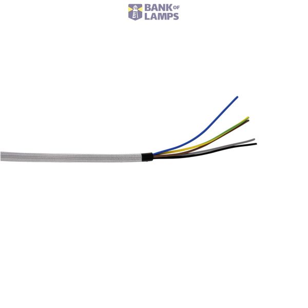TEXTILE CABLE 5X0,75 L-5m SILVER image 1