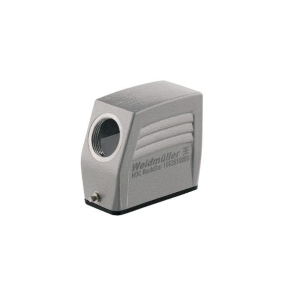 HDC enclosures, Size: 2, Protection degree: IP65, in plugged condition, Cable entry from side, Plug housing, End-locking clamp, lower side, Standard, Size of cable entries: M 20 image 2