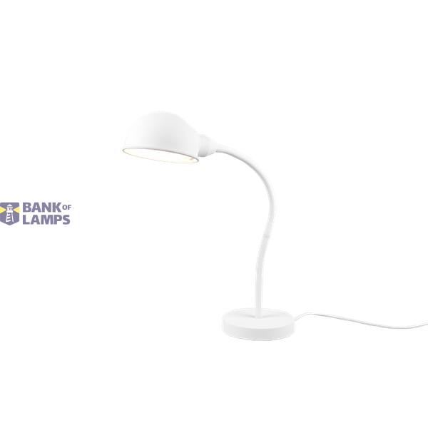 Perry table lamp E27 matt white image 1