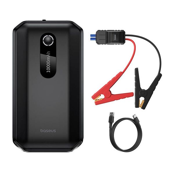 Powerbank / car jump starter 500A/1000A 10000 mAh 37 Wh, USB + USB-C 5V 2.4A Super Energy BASEUS image 1