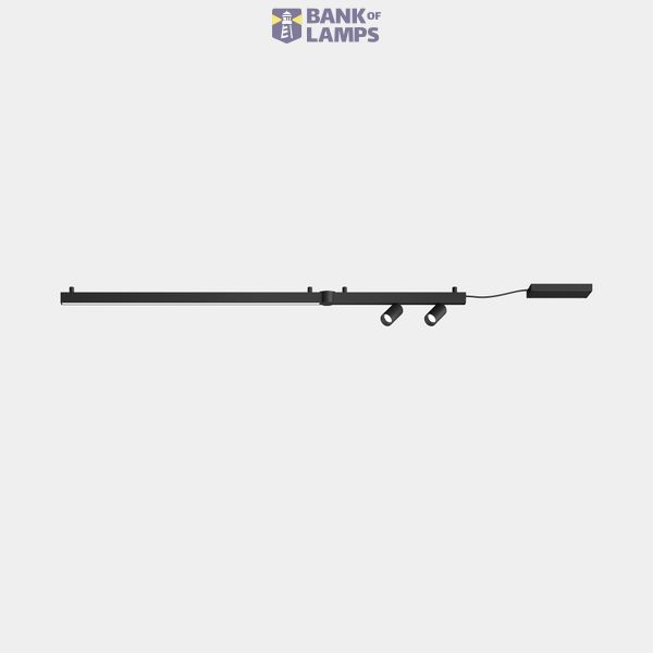 Lineal lighting system Apex Lineal Surface 1595mm 2 Spots 52mm 36W LED warm-white 3000K CRI 90 ON-OFF Black IP20 2898lm image 1