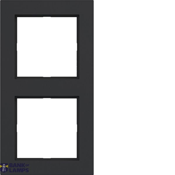 Cover frame double, A.1, matte night black image 1