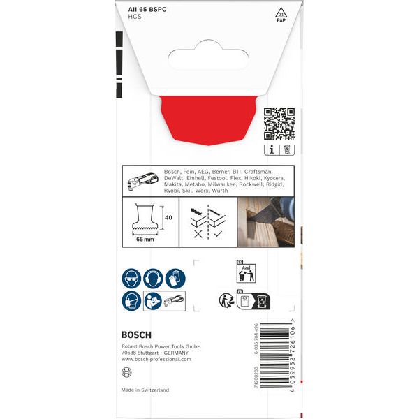 HCS plunge cut saw blade AII 65 BSPC Hard Wood image 3