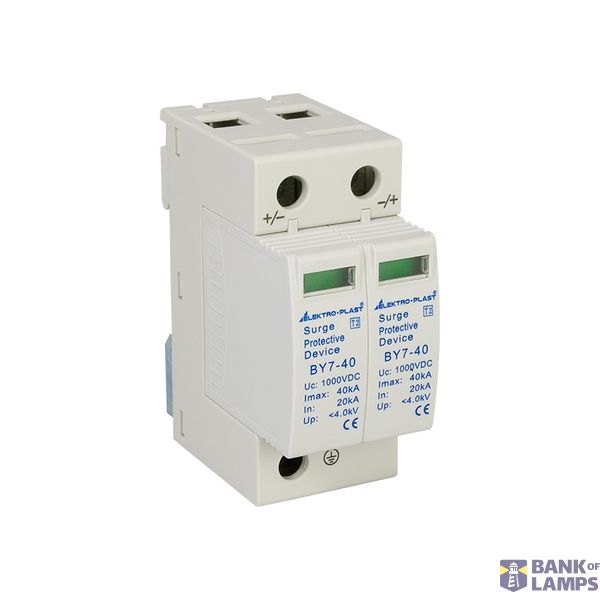 PV surge arrester 2P (T2 DC) 1000VDC BY7-40/2-1000 image 1