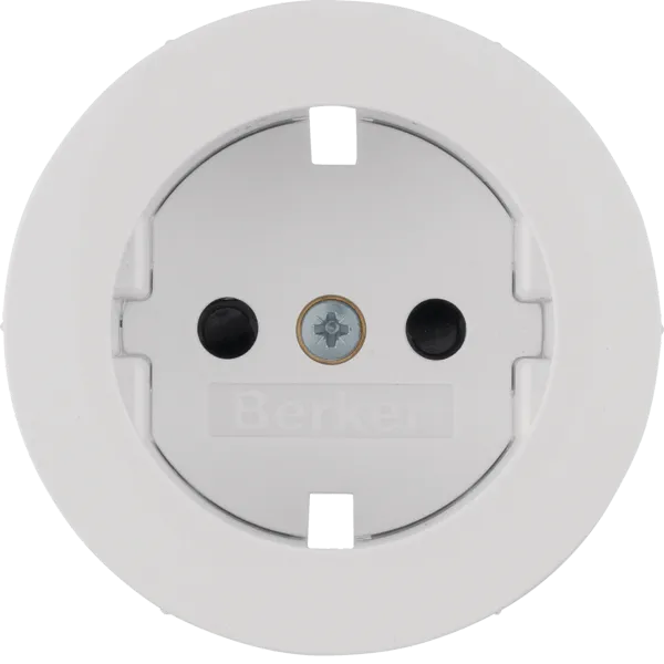 R.1/R.3 - splh. Schuko with shutter, white image 1