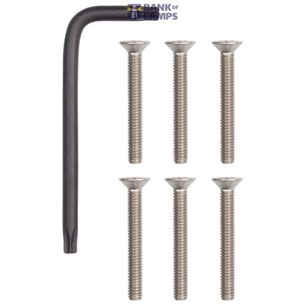 Kit 6 screws + key Steely image 1