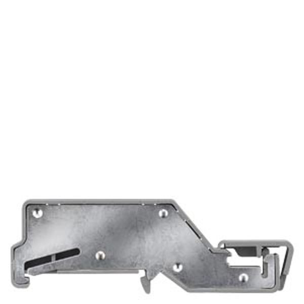 Support bracket, for mounting on DIN rail, for 10x 3 mm busbars image 1