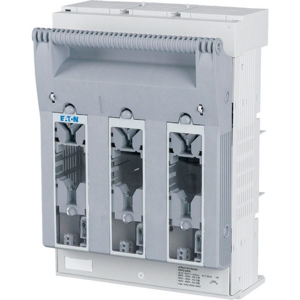NH fuse-switch 3p flange connection M10 max. 240 mm², mounting plate, NH2 image 5