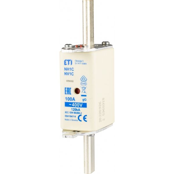 Fuse link, NH1C gG 100A/400V image 1
