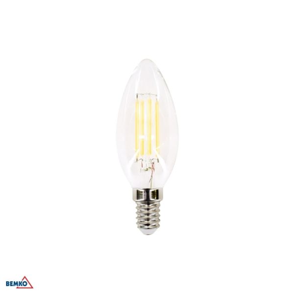 LED LAMP FILAMENT 230V E14 C35 6W 750LM 4000K 320ST image 1