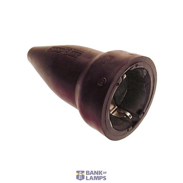 Schwabe Contrastekker Rubber 230 V, 16 A zwart IP20 image 1