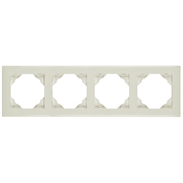 FOUR-GANG FRAME IVORY image 2