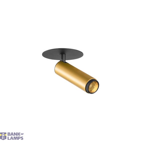 GRIP! S, recessed CL PHASE, 3000K, 29ø, IP20, cyl gold/bl image 1