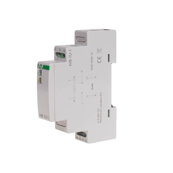 single-phase voltage measurement transducer with MODBUS RTU output image 1