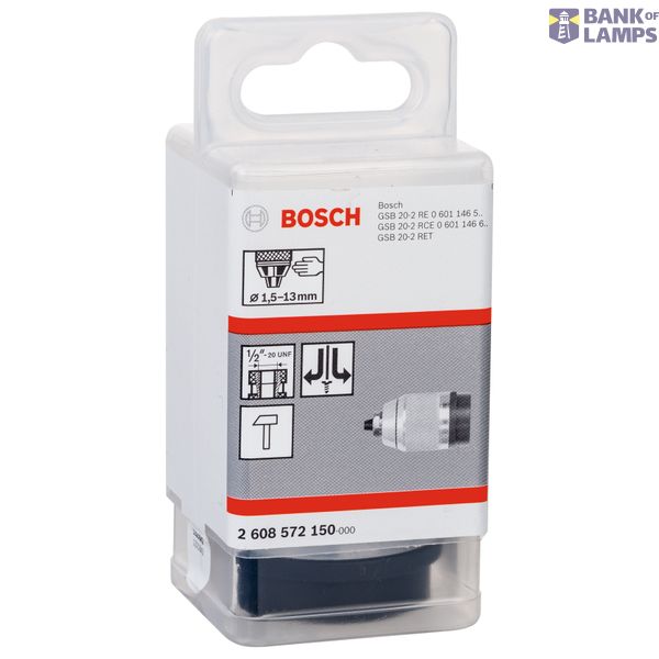 Keyless chuck, matt chrome-plated 1.5 – 13 mm, 1/2" - 20 image 2