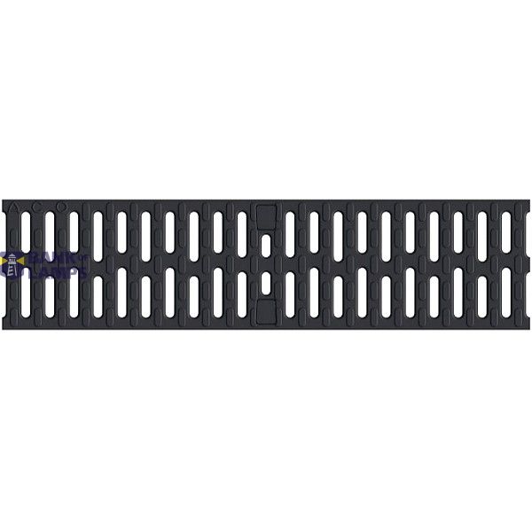 V100S slatted grating B125, 0.5m, composite, black image 1