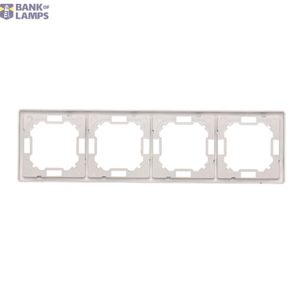 Double intermediate switch with indicator LED light without pictogram, (module), 10AX, quick connection, Silver matt, metalic image 1