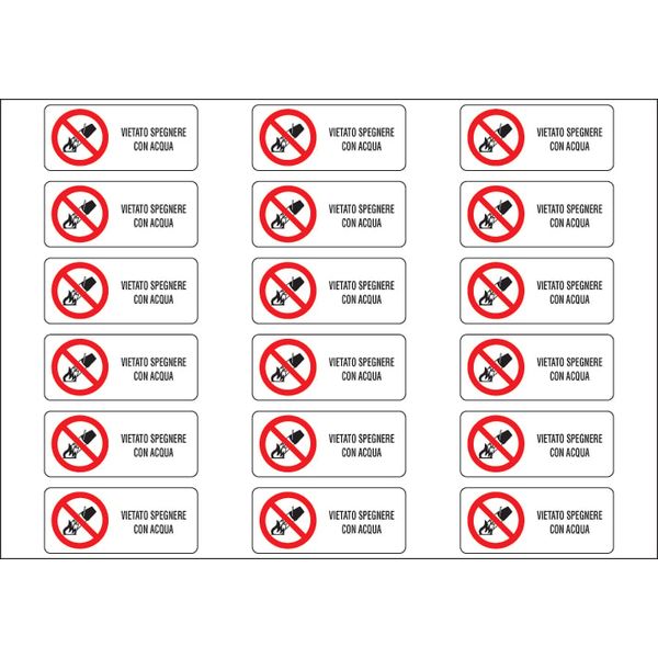 Adhesive label - Dimensions: 300 x 210 mm image 1