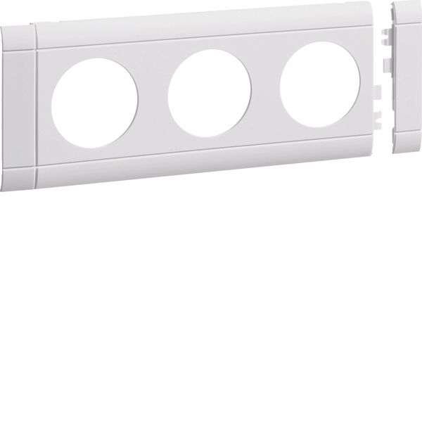 Frontplate 3-gang socket lid 80 pw image 1