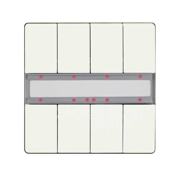 5WG12872DB13 - KNX Pushbutton, quadruple, with status LED, titanium white, DELTA style image 1