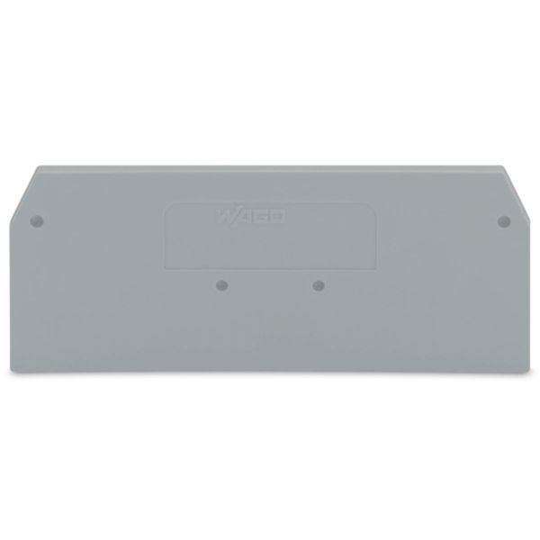 End and intermediate plate 2 mm thick gray image 1