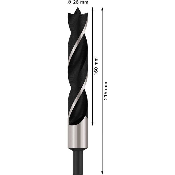Standard brad point drill bits 26 x 140 x 215 mm, d 13 mm image 2