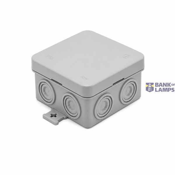 Watertight Junction Box (Press-on Lid) GREY 85X85 IP55 image 1