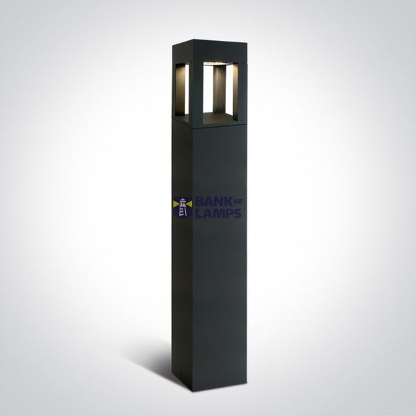 ANTHRACITE BOLLARD 90cm 22W WW IP65 230V image 1