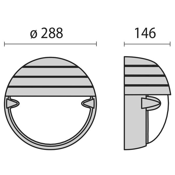 CHIP TONDO 30 GRILL BLACK E27 image 8