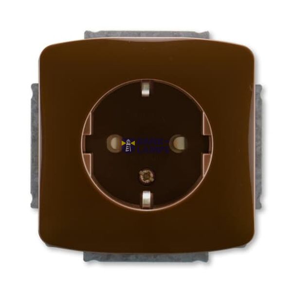 5518A-A3459 HX Socket outlet with earthing contacts, shuttered image 1