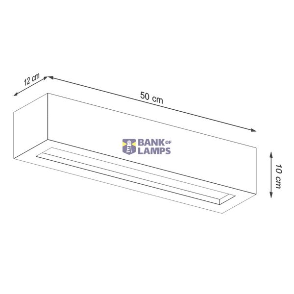 WALL LAMP VEGA 50 CONCRETE E27 2X60W IP20 image 6