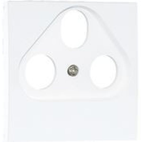 C.PLATE R-TV-SAT SOCK MULTIBRAND 3 OUT ICE image 1