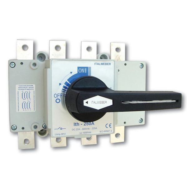 Switch-disconnector: W250-1 4P 225A 800V dc image 1