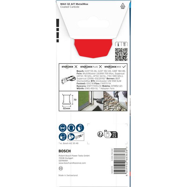 EXPERT MetalMax MAII 32 AIT Multitool Blade 7 x 32 mm image 1