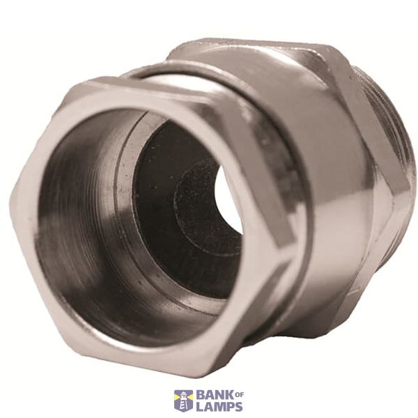 Cable Gland Peelable Sealing Nickel Plated Brass M12 Metallic Raw colo image 1