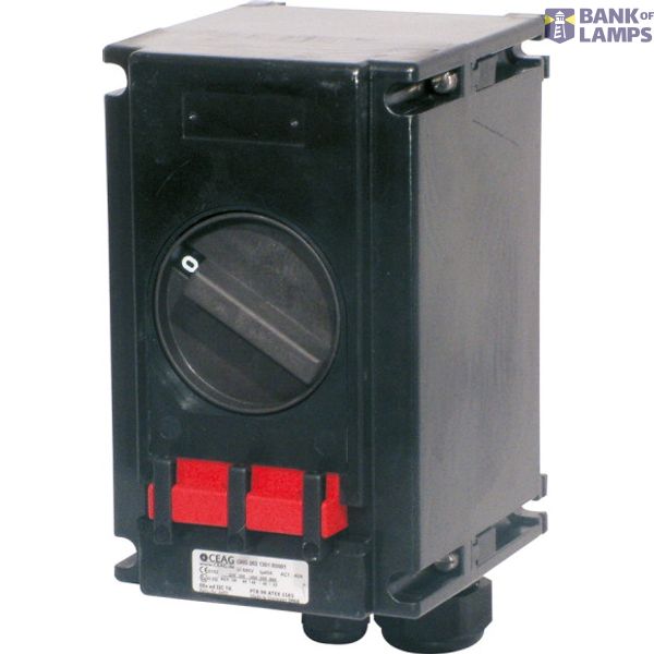 Ex-Safety switch zSTANDARDz for zone 1/21, Variant: 40A-4P-1NO-1NC, Cable entry: 2x M25 image 2