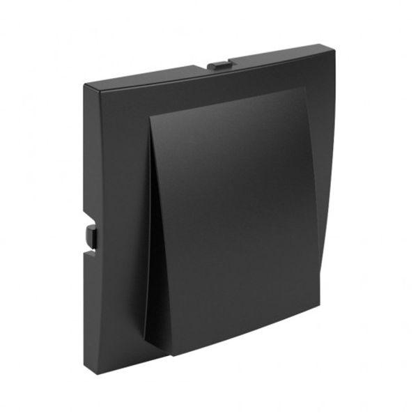 COVER PLATE F/WALL ROSES MATTE BLACK image 1