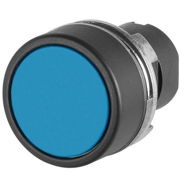 Guarded push-button, maintained, blue image 1