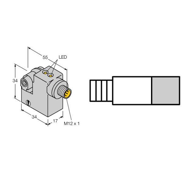 Magnetic Field Sensor for pneumatic cylinders (magnetic-field immune)   BIM-IKM-AP6X2-H1141/S34 image 1