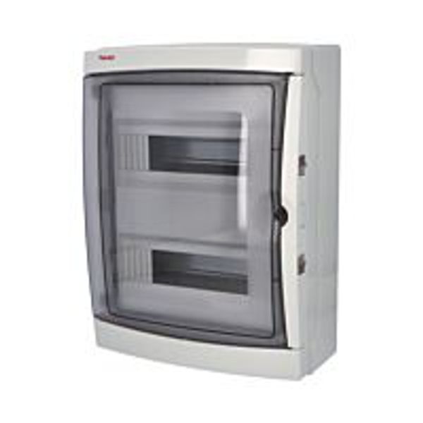 Cabinet ACQUA 3926-T, 26TE, 410x310x150mm, transparent plastic door, IP65 image 1