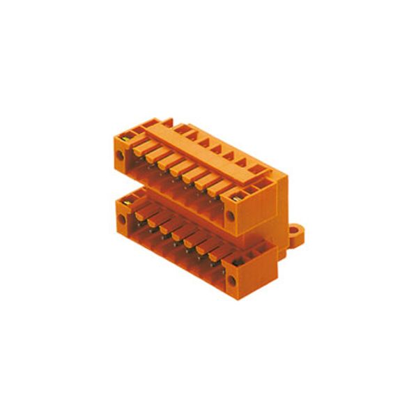 PCB plug-in connector, male header, Flange, THT solder connection, 3.50 mm, Number of poles: 20, 90°, Solder pin length (l): 3.2 mm, tinned, black, Box image 1