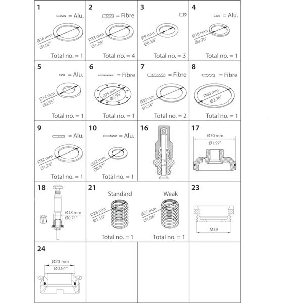 PMFH 80-5 Overhaul kit image 1