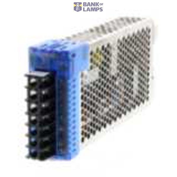 Power supply, metal case, 100/240 VAC supply, DIN rail mounting, 100 W S8VM0075R image 1