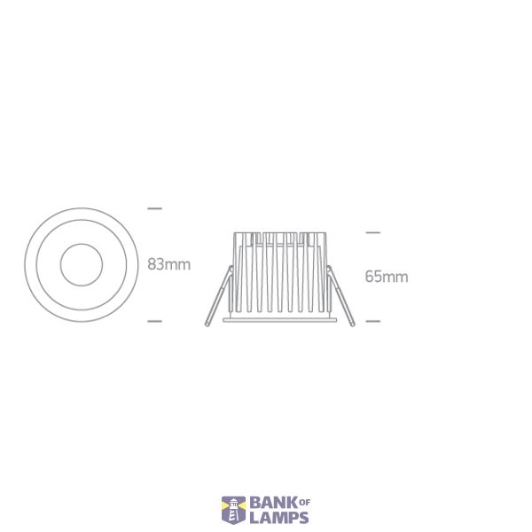 WHITE 12W CCTV IP65 230V DARK LIGHT image 3