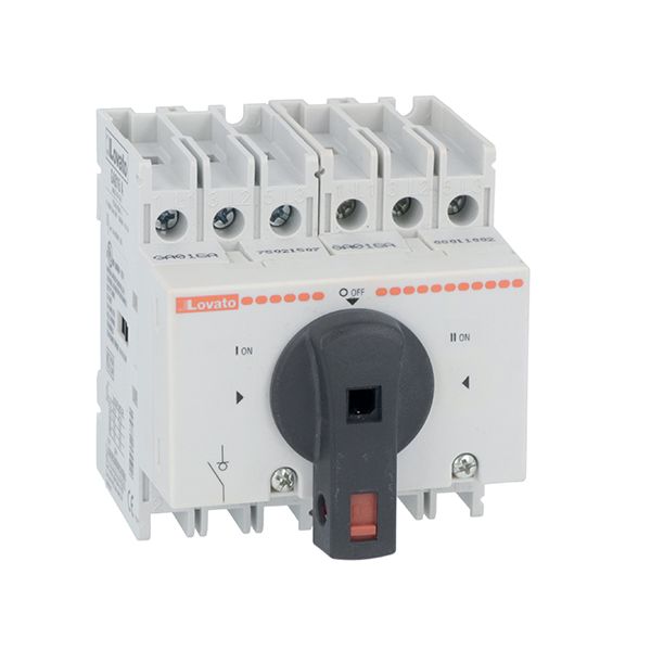 Three-pole assembled changeover switch, 40A image 1