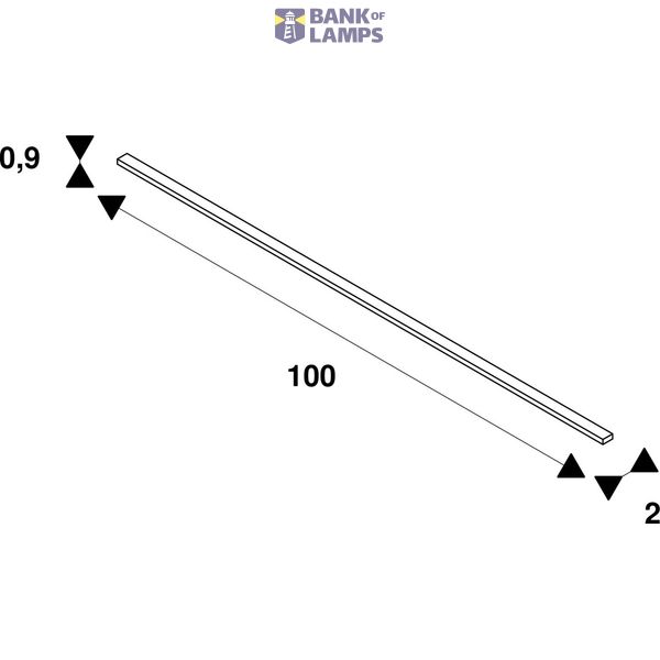 Mounting bar for LED-Strips RGB, 3in1, 24V, 1 meter image 2