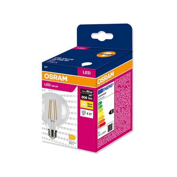 VALGL8060 7W/827 230V FIL E27 FS1 OSRAM image 2