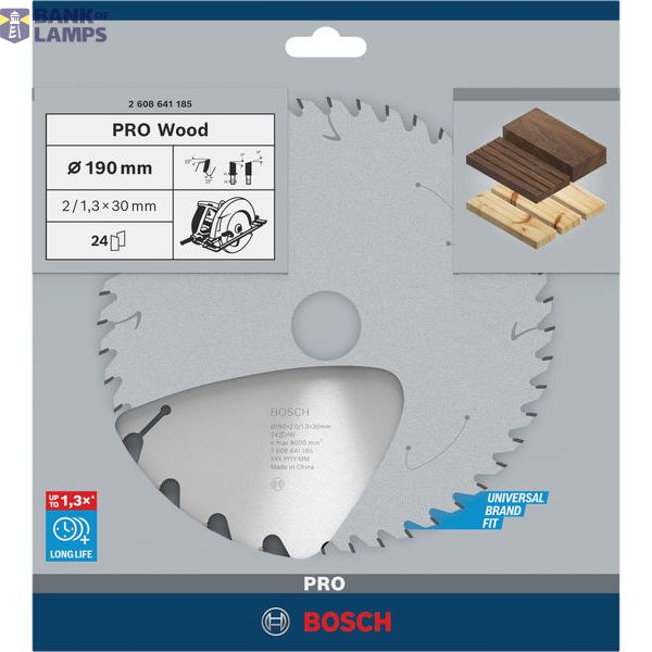 Optiline Wood circular saw blade 190 x 30 x 2,0 mm, 24 image 2